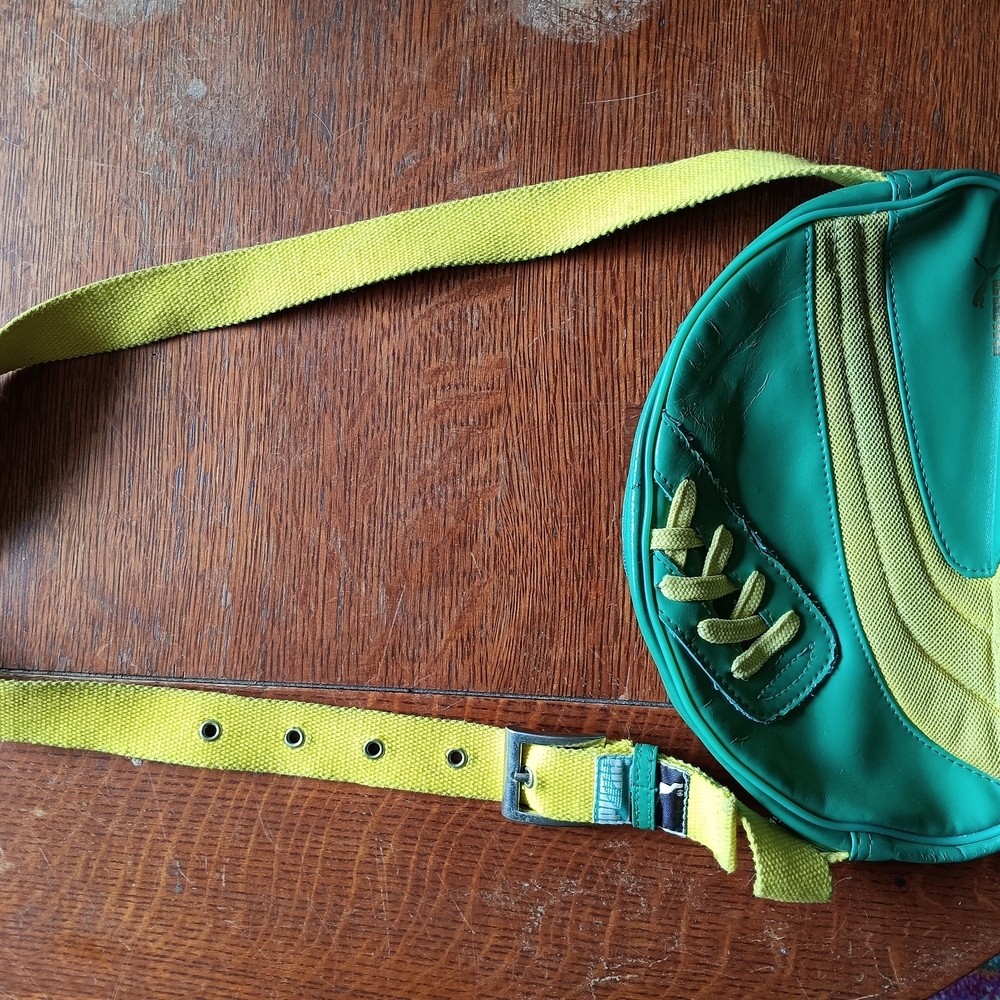 Green and Yellow Crossbody Bag